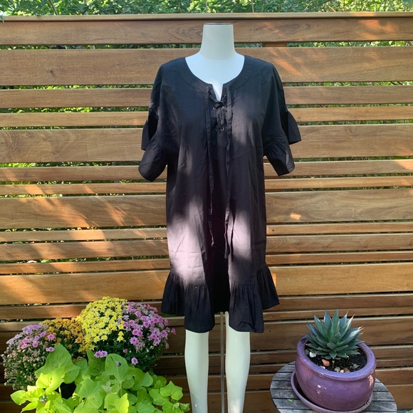 LUCKY BRAND TUNIC DRESS W RUFFLE DETAILS - Picture 1 of 6